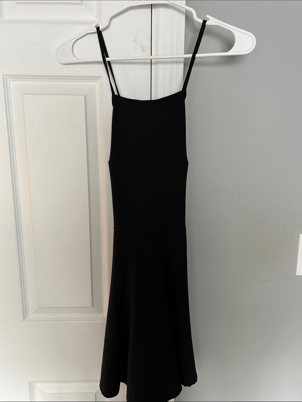 Brandy Melville Black Spaghetti-Strap Midi Dress